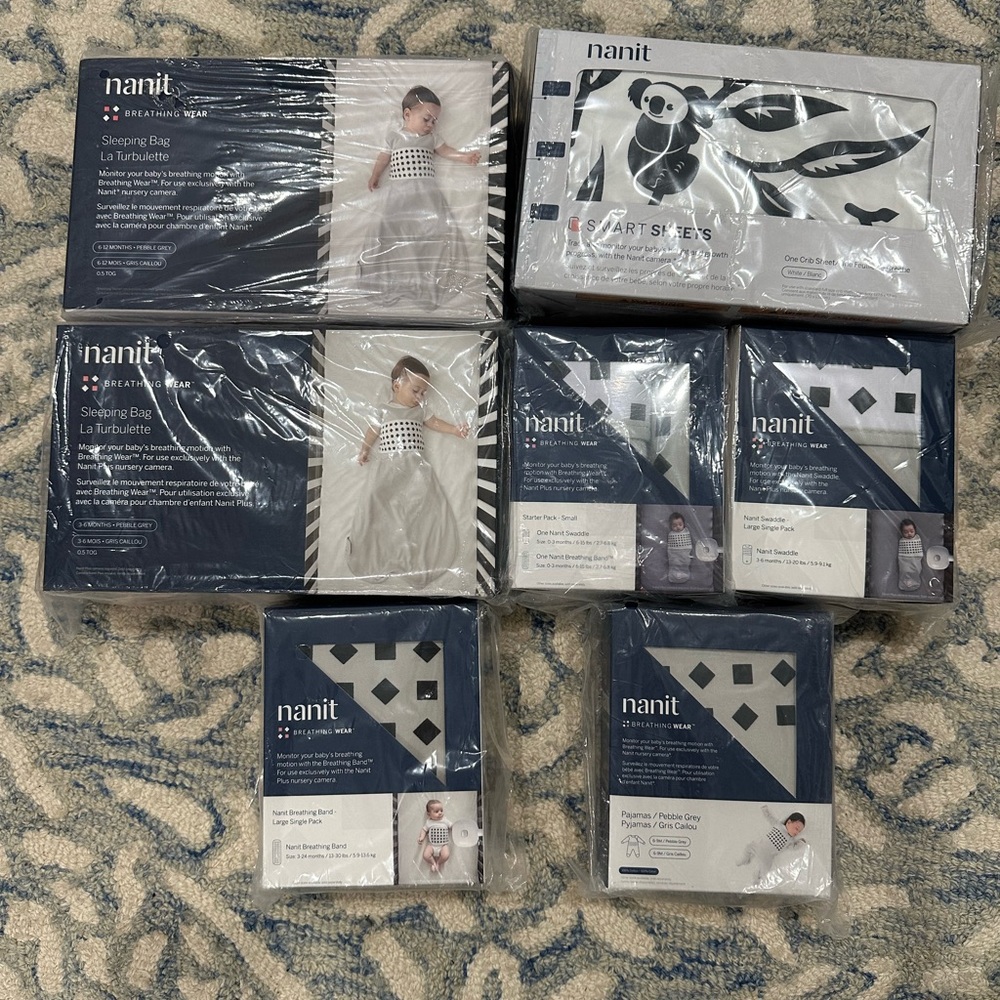 Nanit Baby Sleeping Bag and Accessories Set Various Sizes